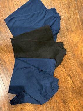 wonder nation Navy and Black Kids Short Sleeve Tees - 3 Pack